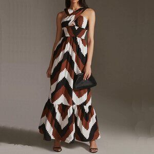 Anthropologie Plenty By Tracy Reese Cross-Front Tiered Maxi Dress SP NWT